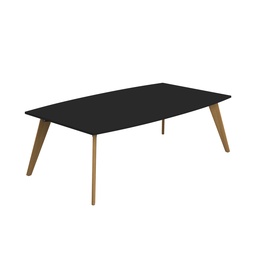 [ZPLA2412BBK] Plateau Barrel Table (FSC) | 2400 X 1200 | Black