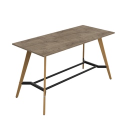 [ZPLAP2210RGNO] Plateau Poseur Rectangular Table (FSC) | 2200 X 1000 | Grey Nebraska Oak