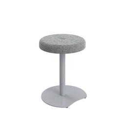 [CH2686SVBTNUNB1] Contract Low Silver Frame, Button Top Stool Unlimited Band 1