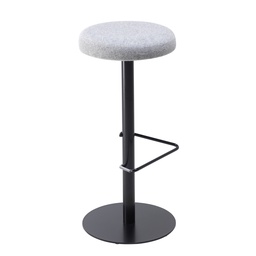 [CH2687BKPUNB1] Contract High Black Frame, Wire Footrest Plain Top Stool Unlimited Band 1