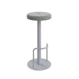 [CH2688SVBTNUNB1] Contract High Silver Frame, Tube Footrest Button Top Stool Unlimited Band 1