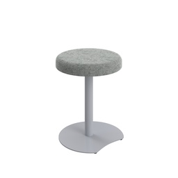 [CH2686SVPUNB2] Contract Low Silver Frame, Plain Top Stool Unlimited Band 2