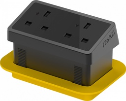 [NEX103B2B-01] In-Desk Power Module 2X 240V Uk
Sockets Black Housing Black Veneer