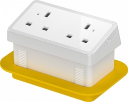 [NEX103W2W-01] In-Desk Power Module 2X 240V Uk
Sockets White Housing White Veneer