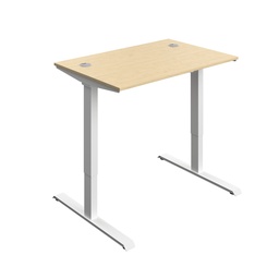 [ECSM1280CPMAWH] Economy Single Motor Sit Stand Desk (FSC) | 1200 X 800 | Maple/White | 