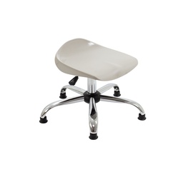 [T32-GRG] Titan Swivel Junior Stool with Chrome Base and Glides Size 5-6